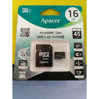 Ency小舖_[全新] 記憶卡Apacer宇瞻16GB MicroSDHC UHS-I Class10(附轉卡)