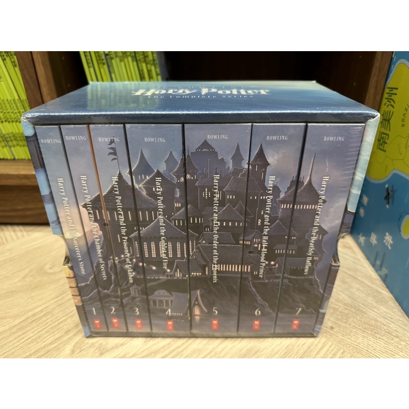 全新 Harry Potter 英文原文哈利波特1-7全套 J.K.羅琳 有書盒