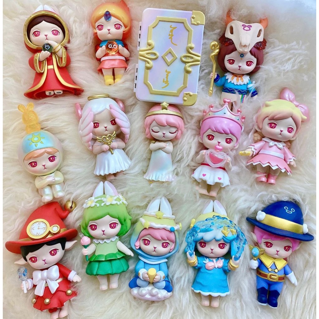 一中盒 Popmart泡泡瑪特bunny魔法世界系列盲盒手辦潮玩一中盒整盒端盒 蝦皮購物