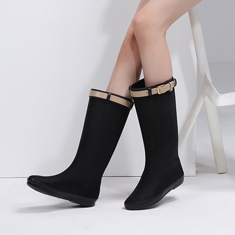 出口日本熱銷女雨鞋雨靴時尚女士雨靴高筒橡膠雨鞋防滑水鞋成人套鞋韓國長筒膠鞋女式水靴 蝦皮購物