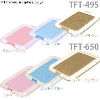 米可多寵物精品 臺灣現貨 日本IRIS新款平面式便盆TFT-650附防咬網墊犬便盆狗尿盤