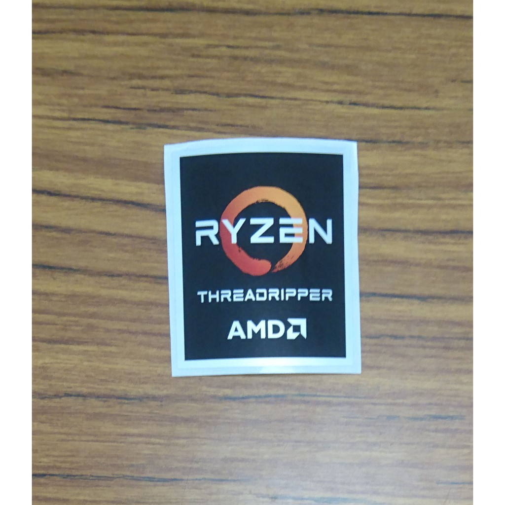 全新 AMD Ryzen THREADRIPPER CPU貼紙 顯卡貼紙