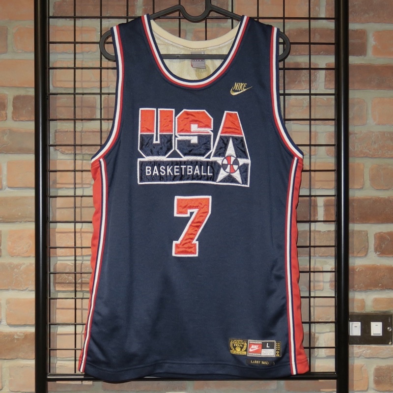 Dream Team 1992 #7 Larry Bird Authentic Reversible Practice Jersey