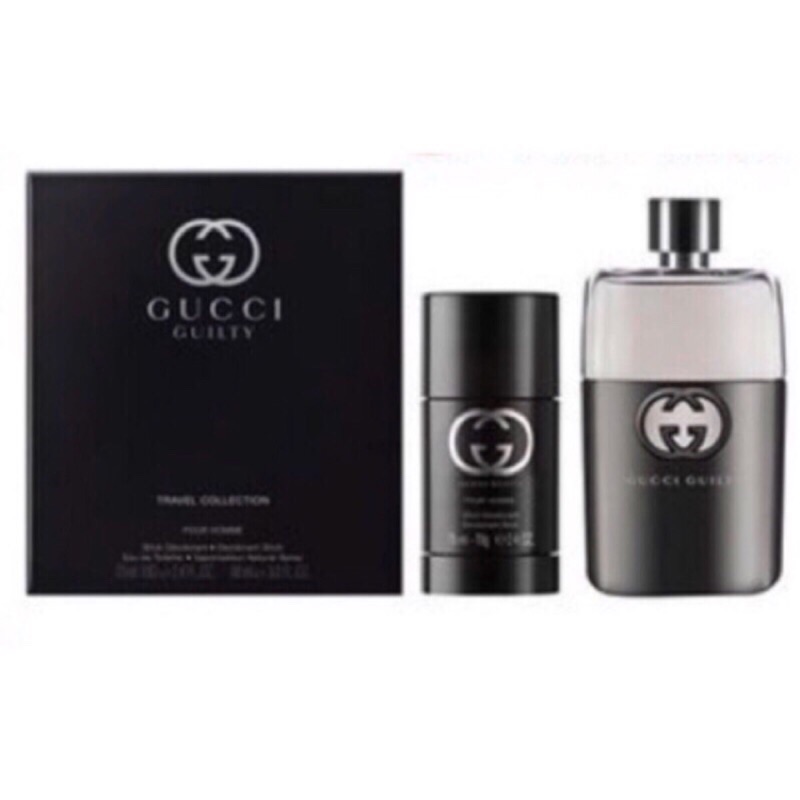 Gucci GUILTY Pour Homme 罪愛 男香禮盒 香水90ml+體香膏75g