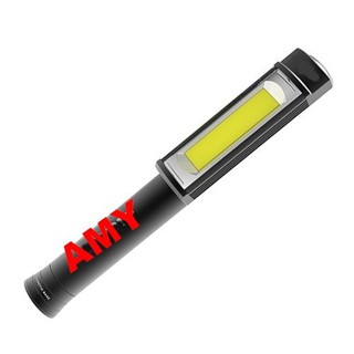超亮白光 5W COB LED 磁鐵手電筒紅光警示 3號 檯燈露營修車工作頭燈指揮棒/XML/Q5/T6L2