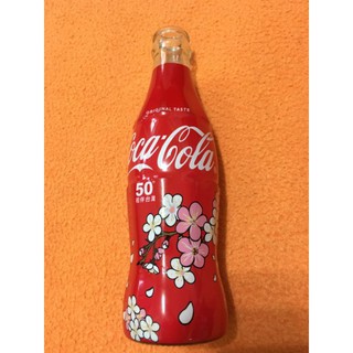 可口可樂 臺灣50週年 日本櫻花 收藏品 紀念盃 紀念玻璃瓶 紀念杯限定特別款 可口可樂玻璃瓶