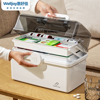 【嚴選商品 優先出貨】藥箱醫藥箱家庭裝藥物品收納盒家用小醫療急救箱大容量收納盒神器
