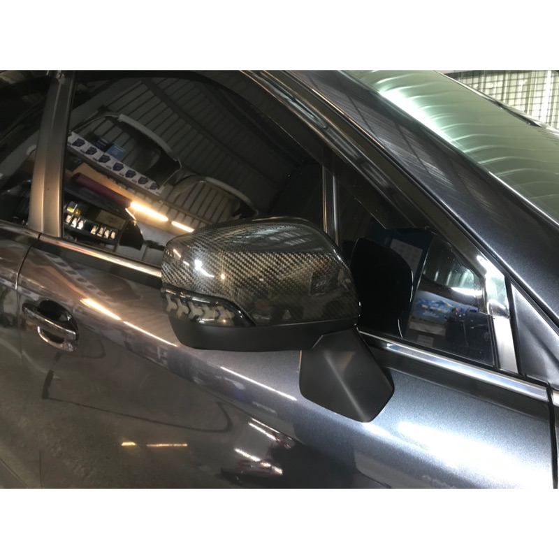 DK汽車保養改裝卡夢精品後視鏡蓋序列流水方向燈防眩光鏡片黃鏡藍鏡FORESTER OUTBACK  XV IMPREZA