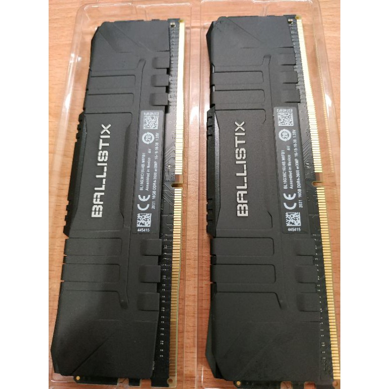 美光 Micron Crucial Ballistix DDR4 3600 32G(16g*2) CL16 E-Die 