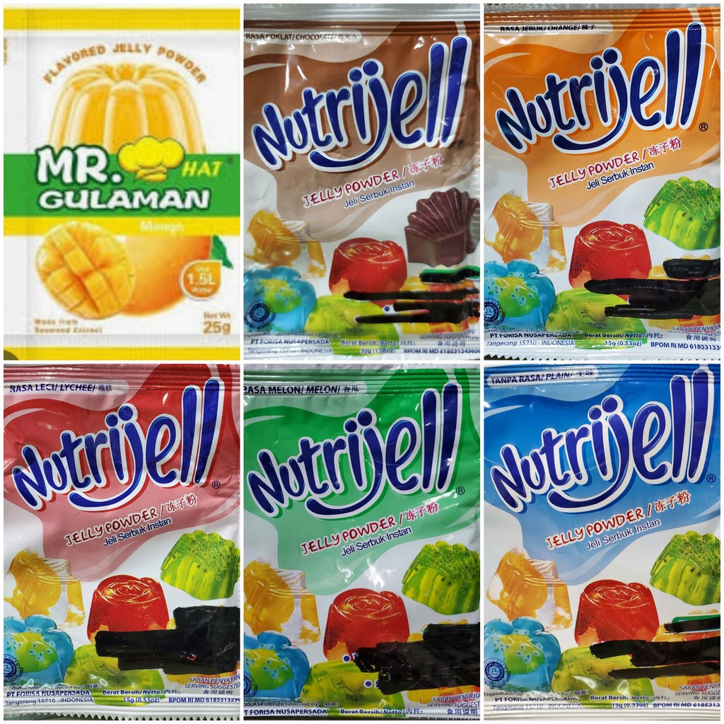 NUTRIJELL BUBUK AGAR AGAR JELLY POWDER 果凍粉 15GR