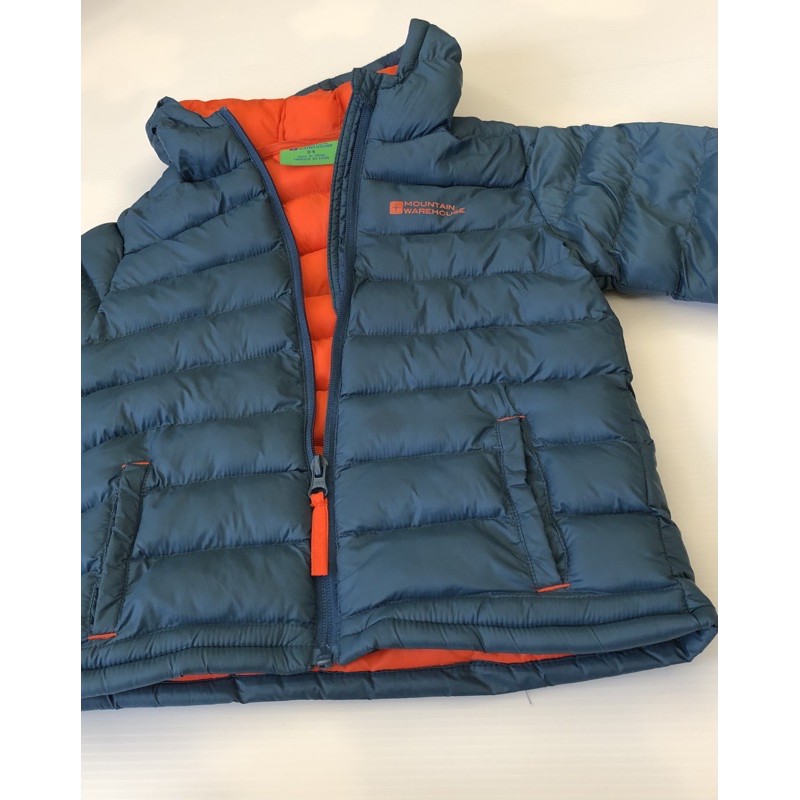 英國mountain warehouse戶外運動服飾品牌 藍綠色人造羽絨外套3-4歲