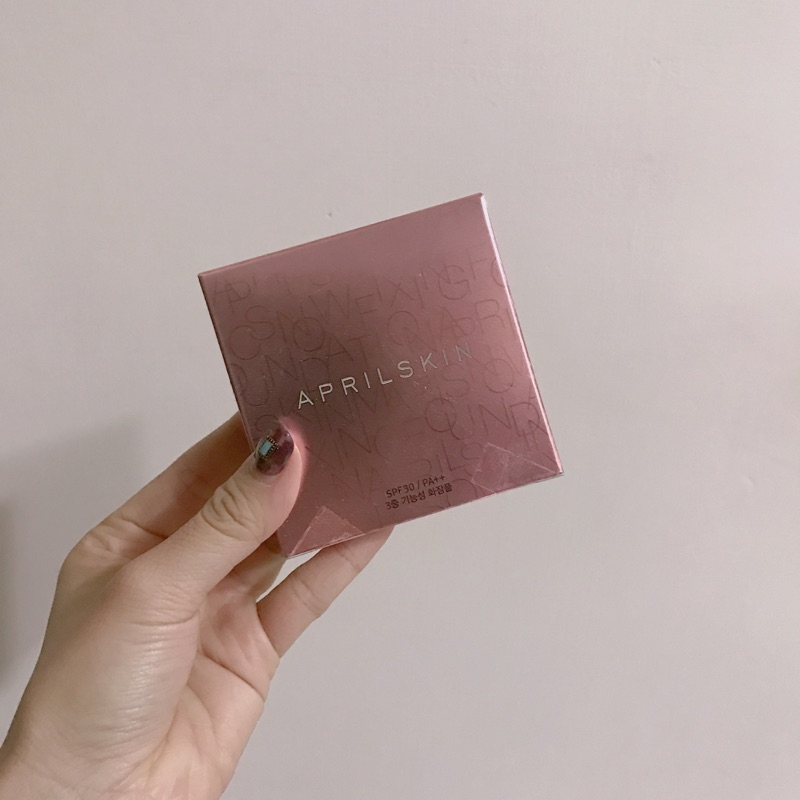 最新款 韓國 April Skin 魔法亮白粉色氣墊粉餅 #22粉白