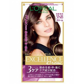 LOREAL Paris 巴黎萊雅 優媚霜三重護髮雙管染髮霜 5NB自然棕