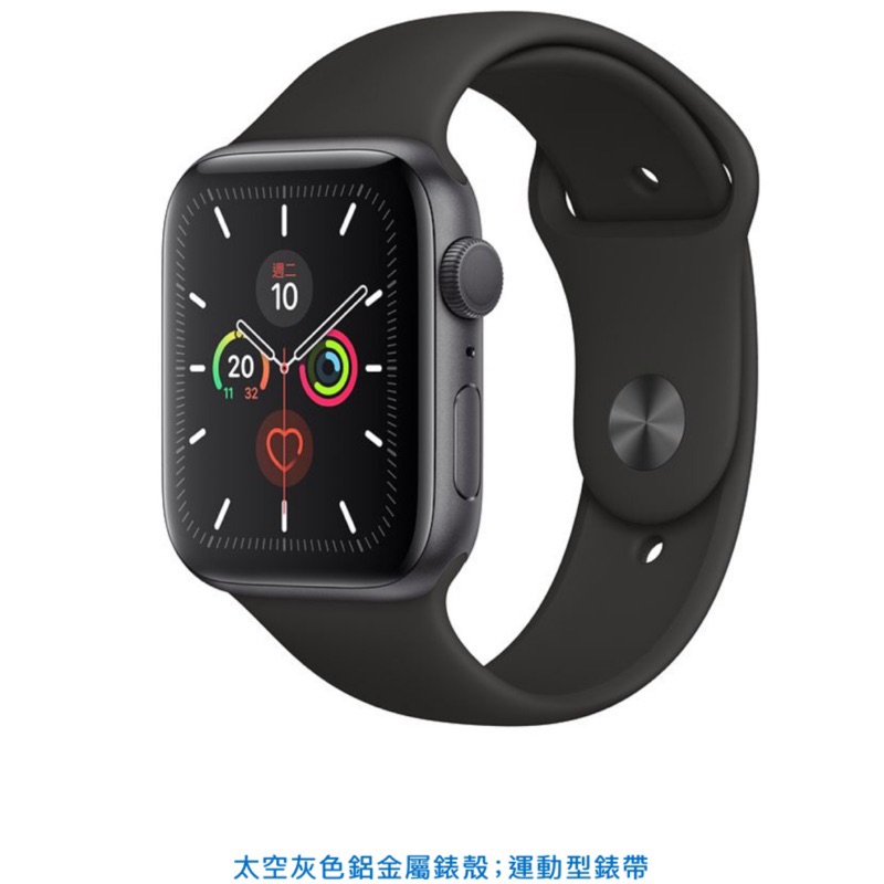 [全新] APPLE WATCH 5 40mm GPS 太空灰/黑色錶帶