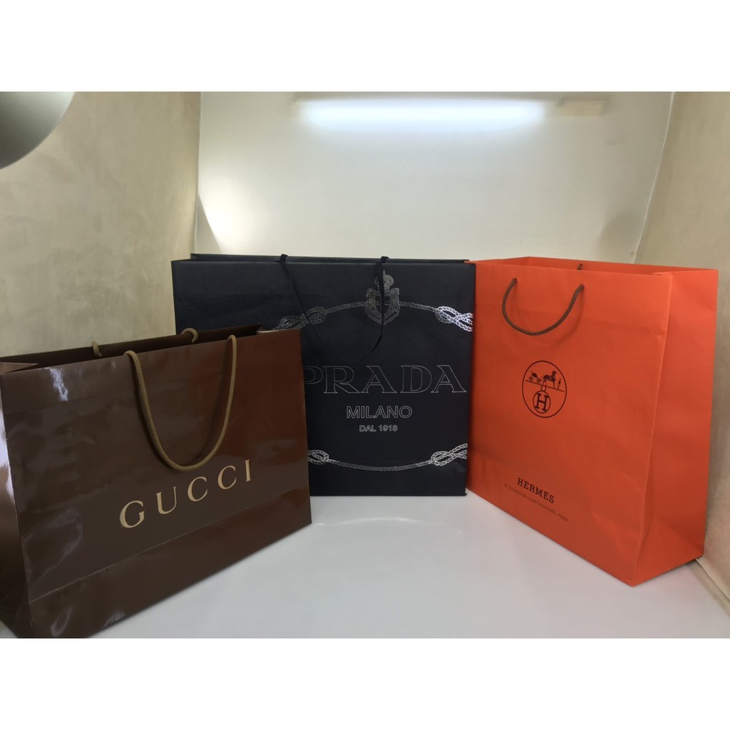 正品/現貨 GUCCI.HERMES 古馳.愛馬仕 名牌精品紙袋 改造材料包 原廠 名牌精品  購物袋 收納袋