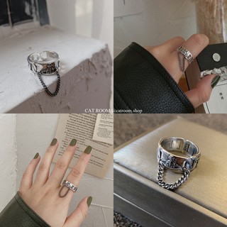 CAT ROOM 預 韓國質感 鍊條設計 土星 薇薇安 開口戒指