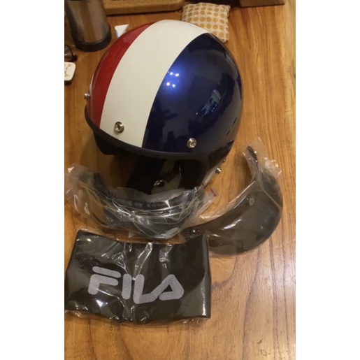 復古限量版FILA安全帽+飛行眼鏡