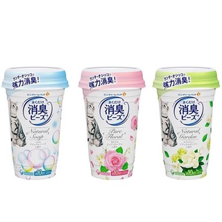 日本Unicharm嬌聯 貓砂盆消臭粒 450ml 三種香味 室內芳香 貓砂芳香 芳香顆粒 去除尿味 除臭顆粒『寵喵