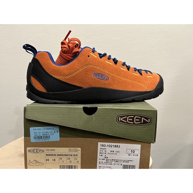 全新蒐藏鞋釋出KEEN JASPER 戶外鞋 音樂祭穿搭 橘藍配色 US1028CM