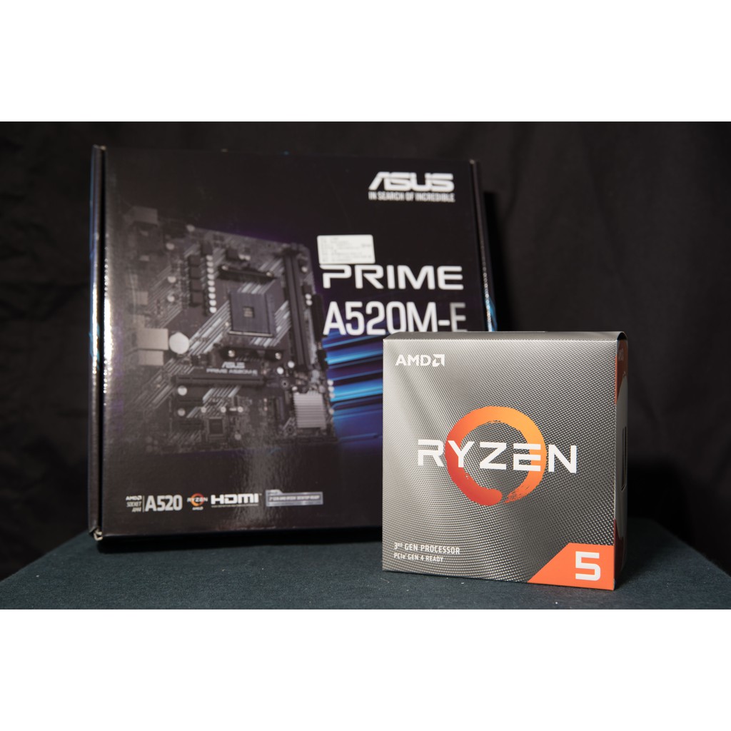 全新現貨 AMD Ryzen5 R5 3500X 六核心處理器 CPU 華碩 PRIME A520M-E 主機板