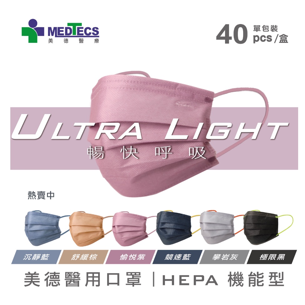 【醫療級】【Medtecs】美德 HEPA運動機能型/迷彩系列/奧運菁英款/醫用口罩
