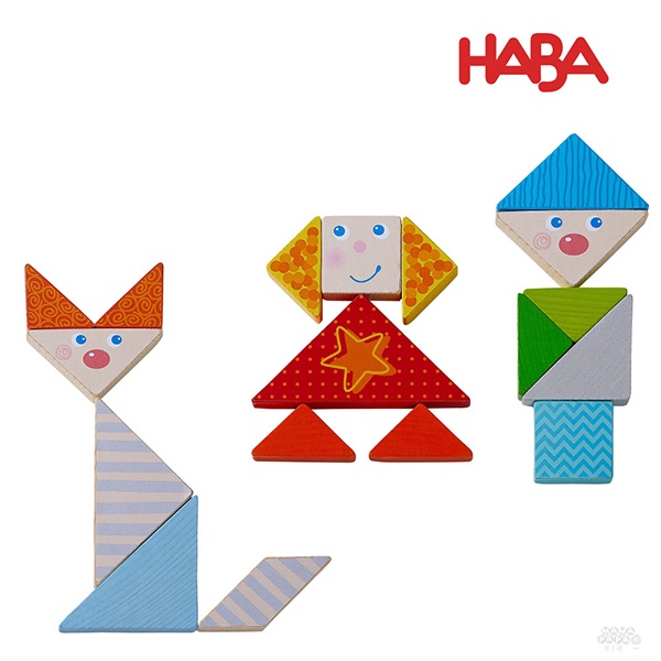 【德國HABA】動物圖形七巧板21pcs  德國製造