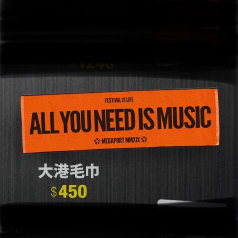 2019 大港開唱毛巾 蝦皮購物