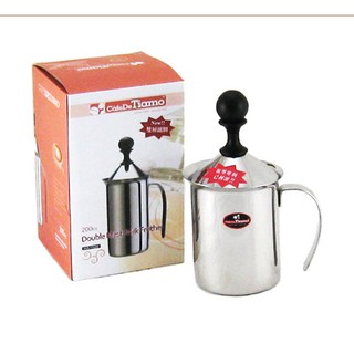 Tiamo HA1528 無彈簧 不鏽鋼 雙層 拿鐵卡布 奶泡器 200ml︱咖啡蝦舖☕COFFEE SHOP