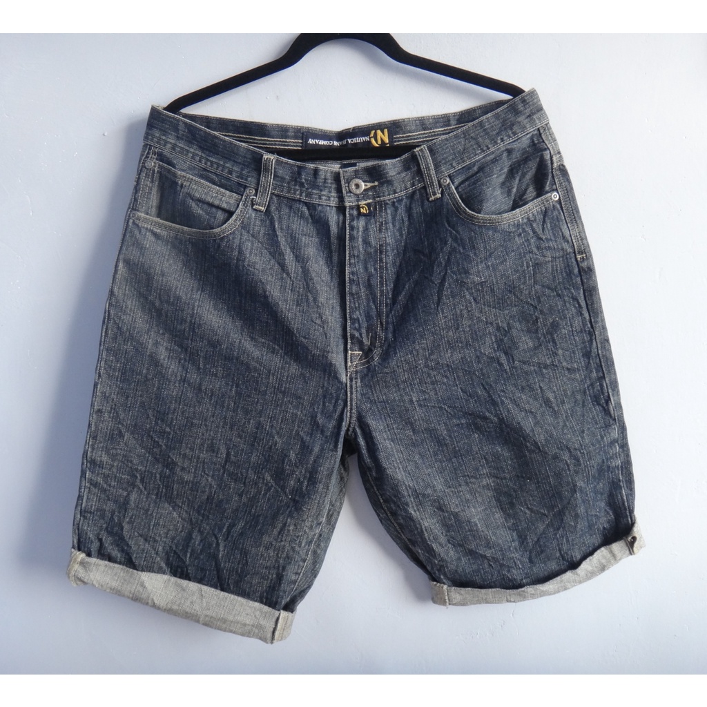正品 NAUTICA Jeans 黑色 牛仔短褲 size: 34