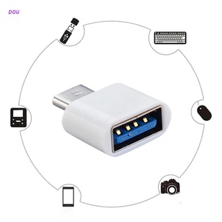 DOU 【3C】2Pcs 手機配件迷你 Type-C 插孔分配器 OTG 轉換器適用於平板電腦