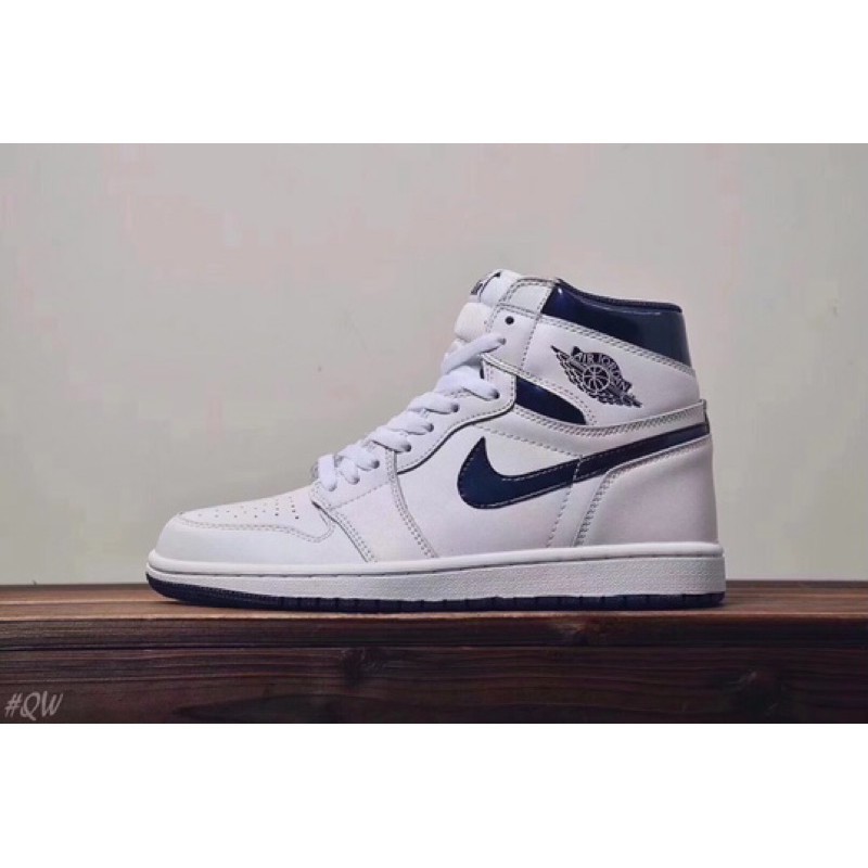 air jordan 1 retro high og metallic navy