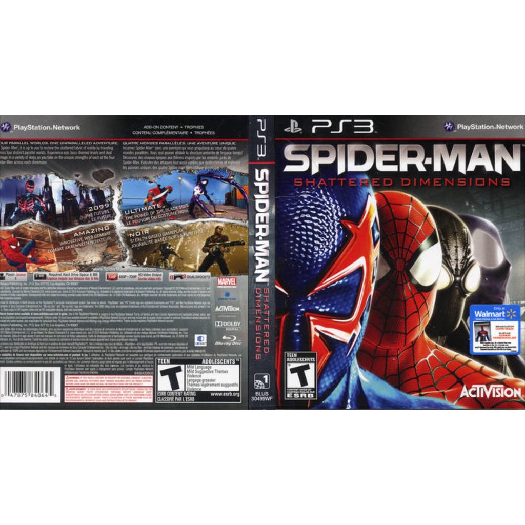セール 登場から人気沸騰 PS3 Spider-man 海外版 Dimensions Shattered