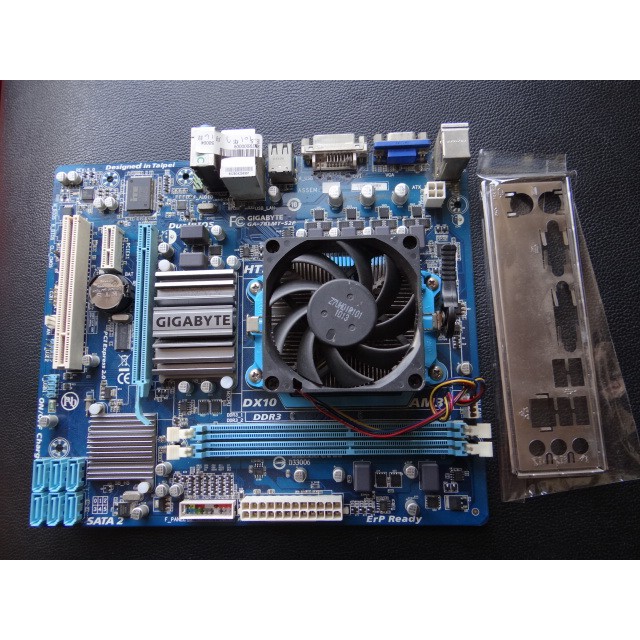 賣主機板+CPU: AMD FX-8320+ GA-78LMT-S2P 含風扇檔板
