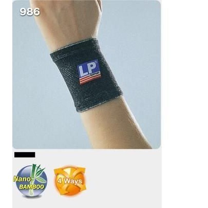 【LP】 美國護具第一品牌 986 奈米竹炭保健型腕護套/護腕 運動護具 (單支裝)