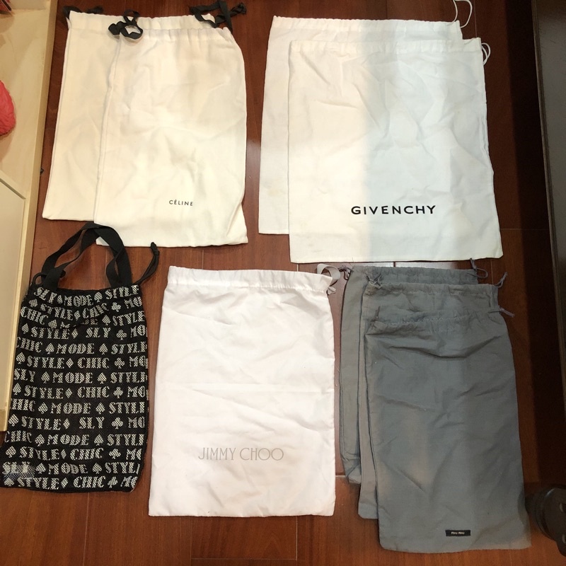 全部10元 精品 名牌 收納袋 celine givenchy chic mode jimmy choo miu miu