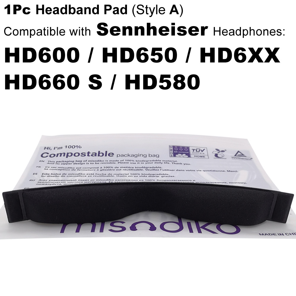 Misodiko 頭帶墊更換適用於 Sennheiser HD600 / HD650 / HD660 S / HD6XX