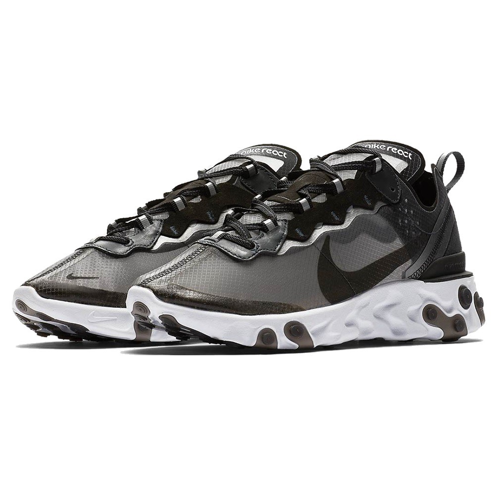 NIKE 男女REACT ELEMENT 87 BLACK 透明反光黑灰【A-KAY0】【AQ1090-001】 | 蝦皮購物