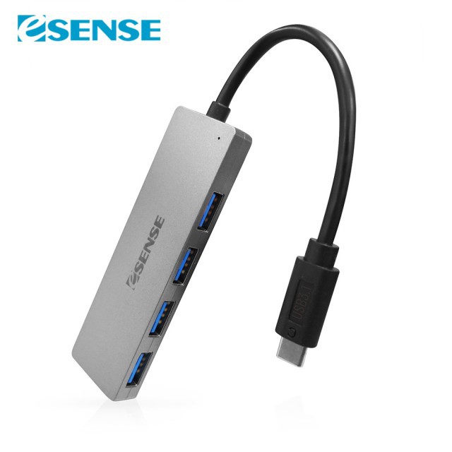 ESENSE 逸盛Type-C USB3.1高速傳輸4埠HUB(01-ELS545)