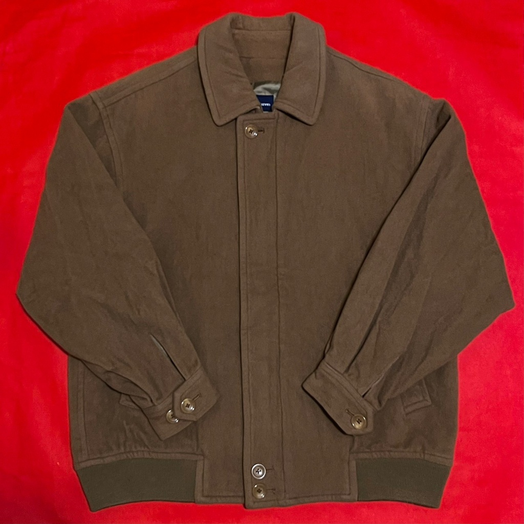 《變色龍》Polo Ralph Lauren 古着褐色羊毛翻領夾克