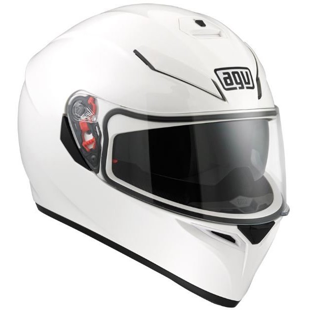 瀧澤部品 AGV K3 SV WHITE 亮白 素色 K-3 全罩安全帽 內墨鏡片 R1刺激R6漢堡TMAX勁戰FZ隼