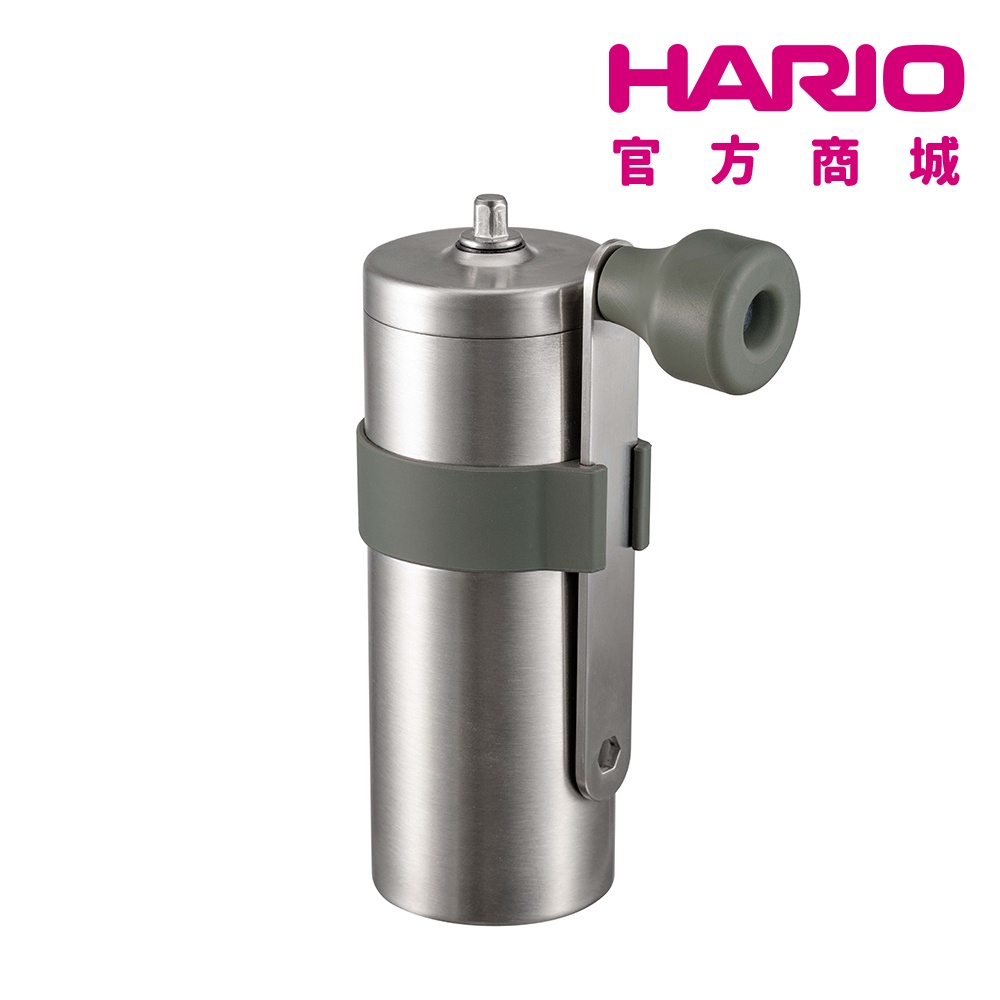 【HARIO】V60戶外用金屬磨豆機 O-VMM-1-HSV 露營用品 陶瓷刀盤 手沖咖啡【HARIO官方商城】