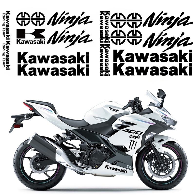 KAWASAKI 川崎摩托車貼紙整流罩擋風玻璃車身反光貼花頭盔摩托車配件適用於忍者 400