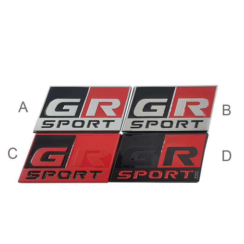 1 X 金屬 GR Sport 標誌汽車汽車後備箱標誌貼紙貼花徽章替換豐田 GR Sport