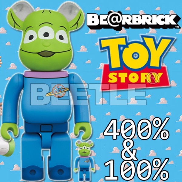 BEETLE BE@RBRICK TOY STORY 玩具總動員 ALIEN 三眼怪 外星人 100 400%