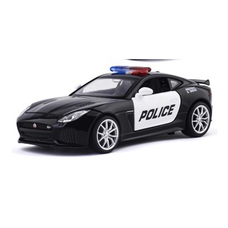 「車苑模型」馬珂達 1:32 JAGUAR 捷豹 F-TYPE 美警車 POLICE 聲光 迴力