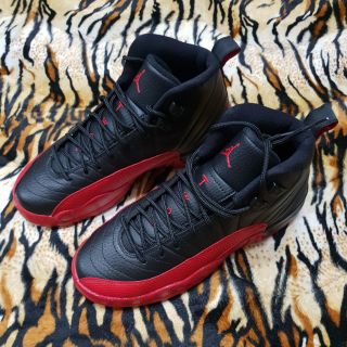 代售#Nike Air Jordan 12 RETRO BG 12代 黑紅 女鞋 153265 002 全新 正品