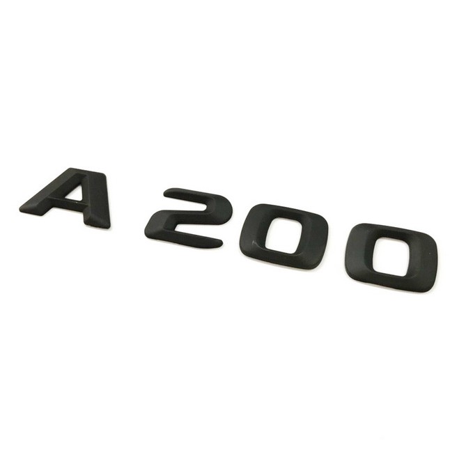 【JR 佳睿精品】12-18 Benz 賓士 尖型 A-W176 A200 消光黑 後箱 字體 字貼 標誌 高度23mm