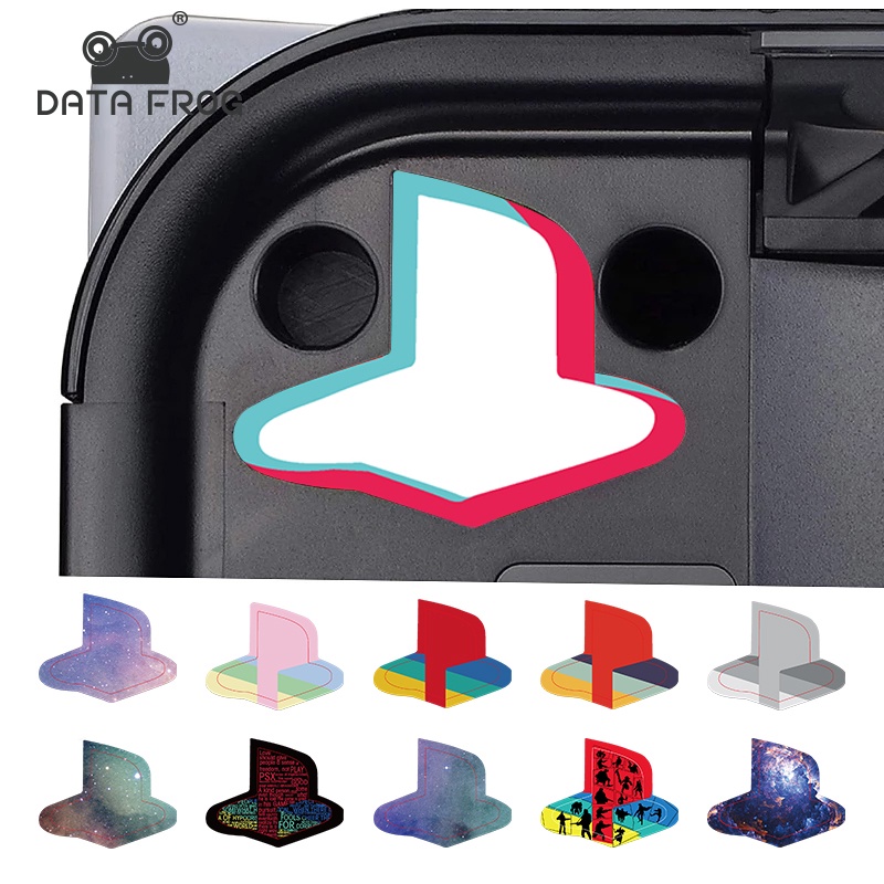 12 件皮膚貼紙適用於 PS5主機製乙烯基光澤貼花標誌底襯適用於 PS5 磁盤數字版配件