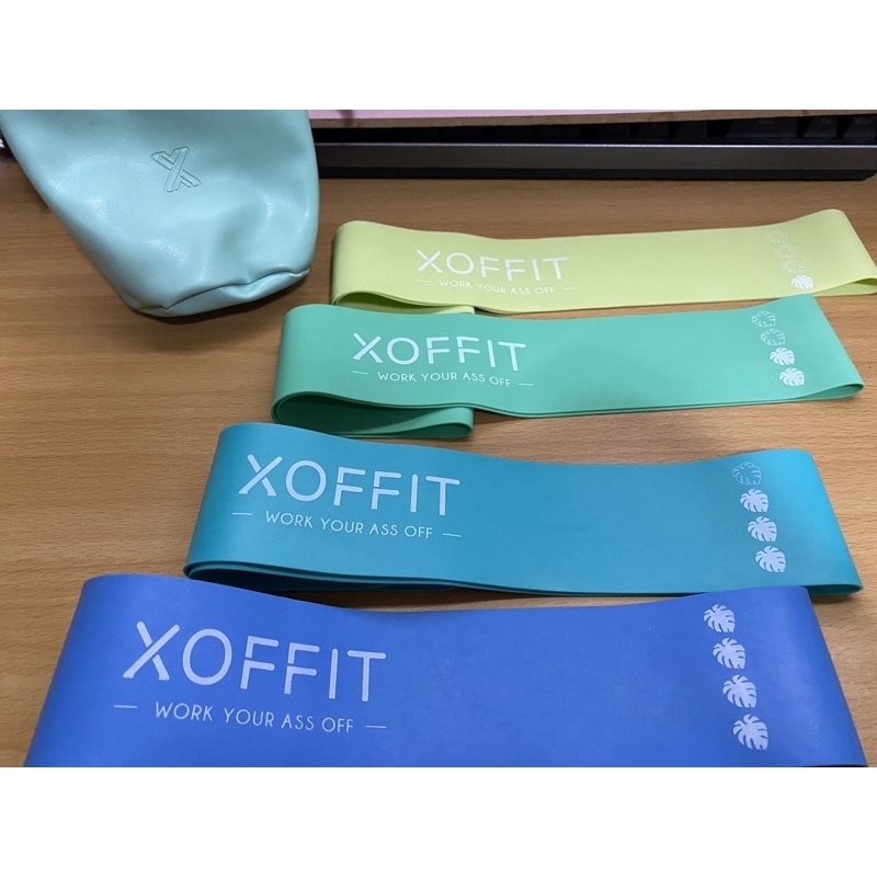 XOFFIT 彈力女超人 彈力帶 彈力繩 4件組 碧曲綠 現貨 居家健身