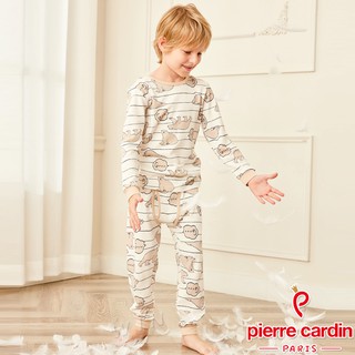 Pierre Cardin皮爾卡登 男兒童100%純棉長袖衛生衣褲組(KD270011北極熊)